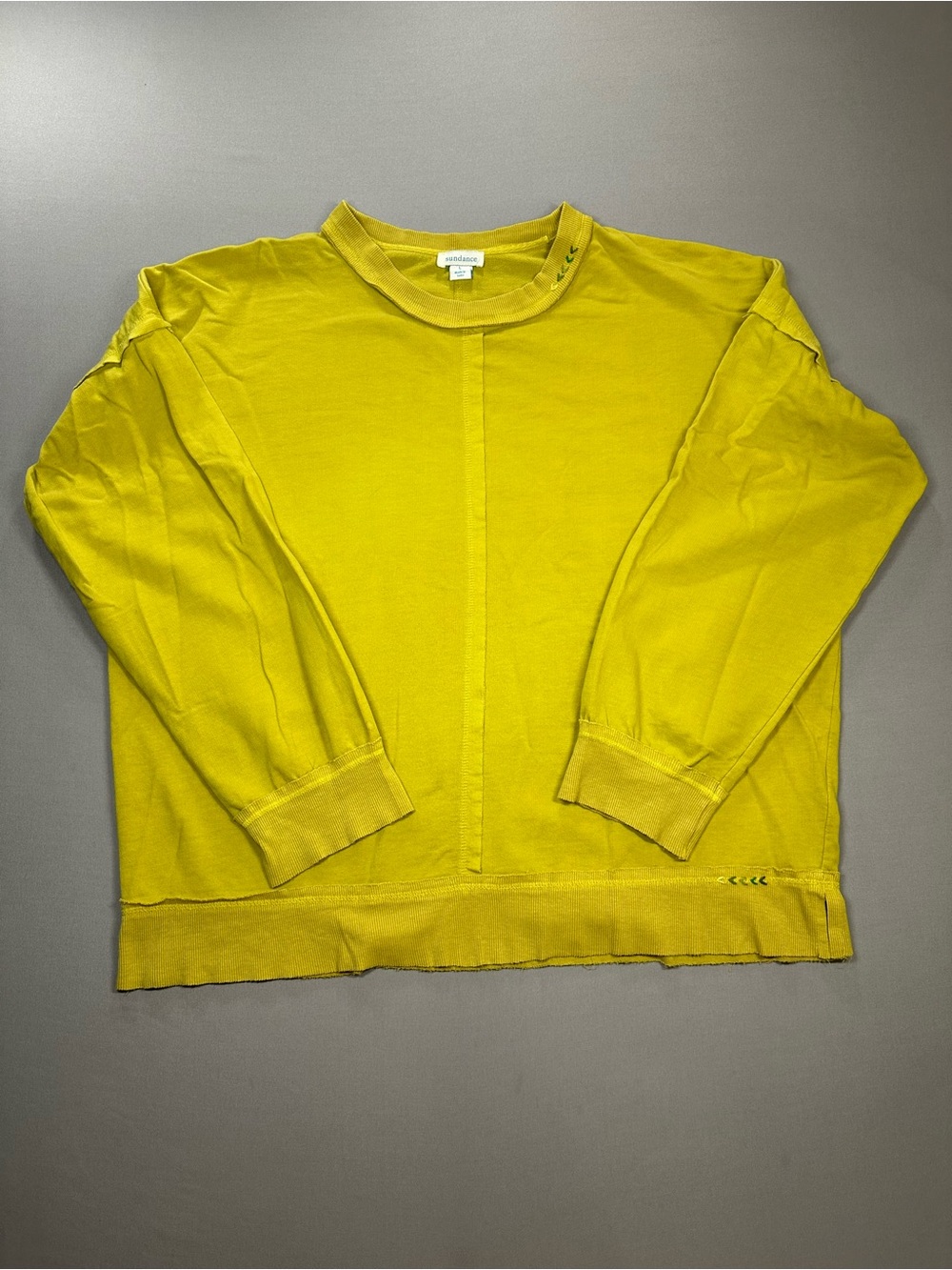 Sundance Lightweight Cotton Drop Shoulder Crewneck Sweatshirt - Womens Large